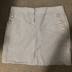 J crew seersucker skirt